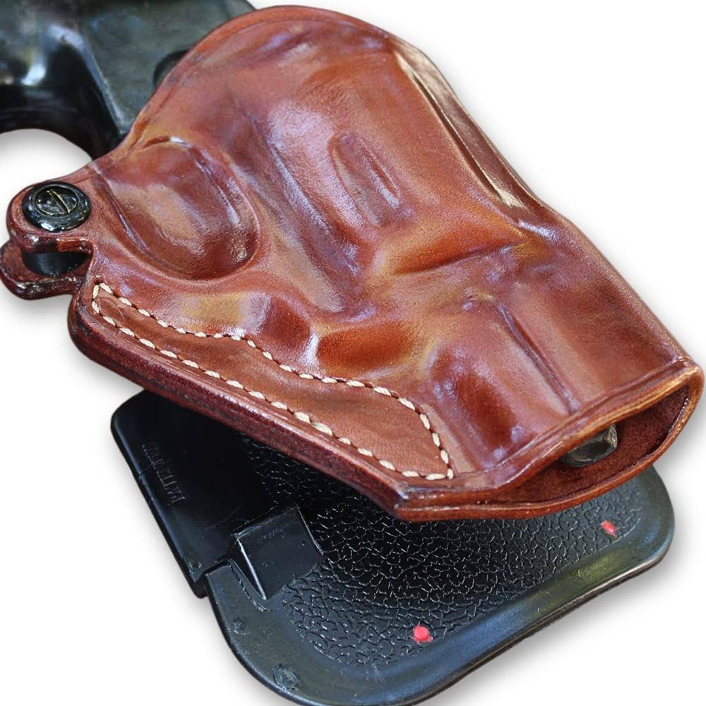 Amazon.com : Premium Leather OWB Paddle Holster with Open